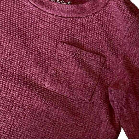 Cat & Jack Maroon Thermal Long Sleeve Shirt Size 3T - Picture 2 of 4